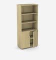 Studio Open Storage with Cupboard | New Cupboard with Bookcase Storage Unit in MFC Finish