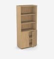 Studio Open Storage with Cupboard | New Cupboard with Bookcase Storage Unit in MFC Finish