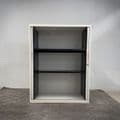 Studio Tambour Unit | Used Tambour Cupboard | Used White Office Storage Unit