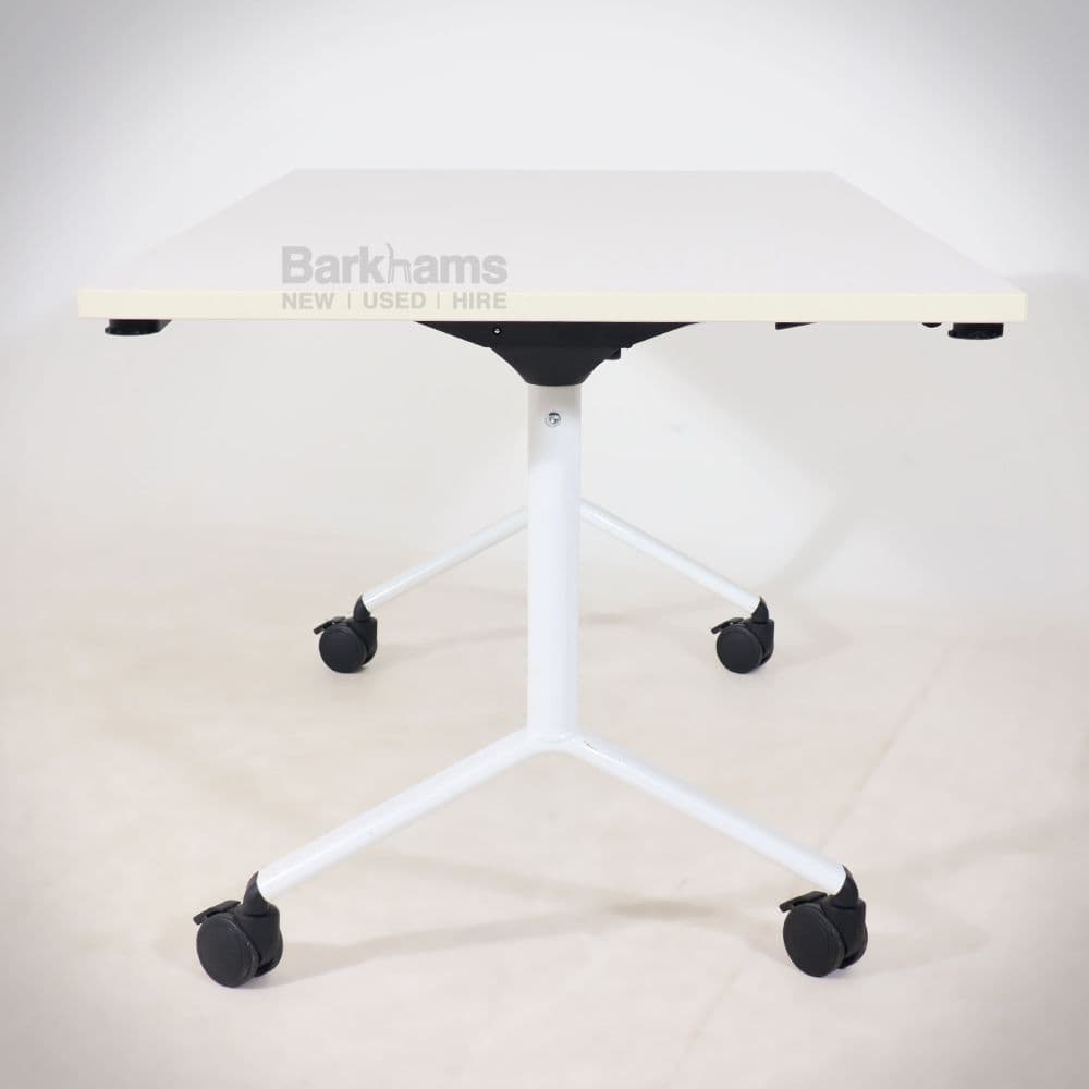 Verco White Visual Tilt Top White Flip Top Table by Verco Verco Flip