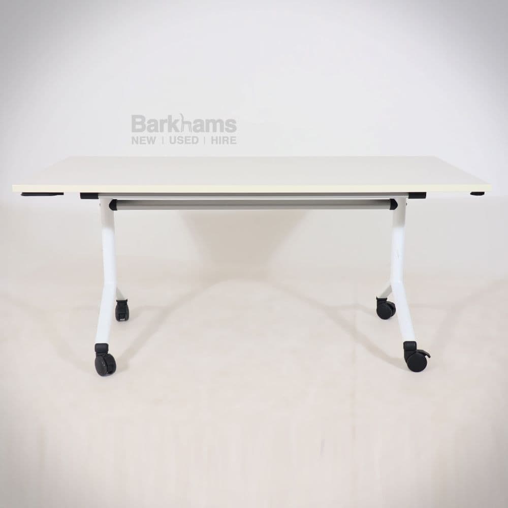 Verco White Visual Tilt Top White Flip Top Table by Verco Verco Flip