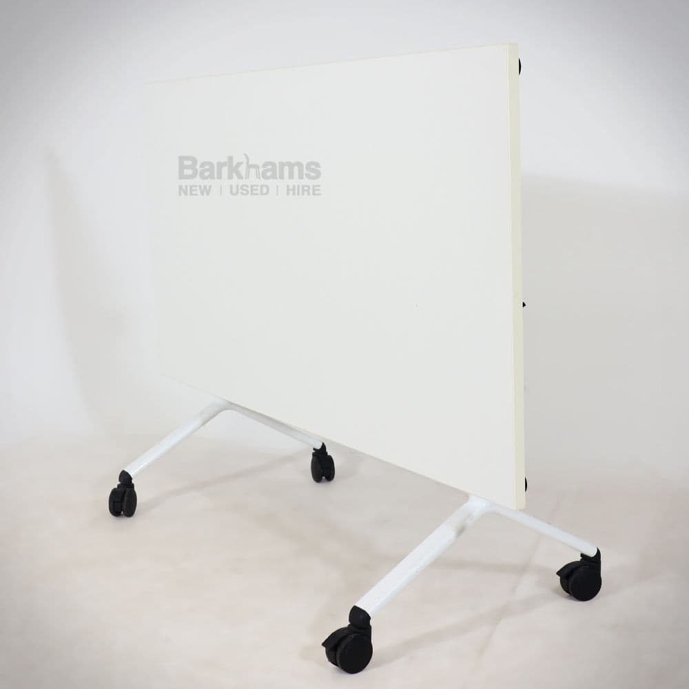 Verco White Visual Tilt Top White Flip Top Table by Verco Verco Flip