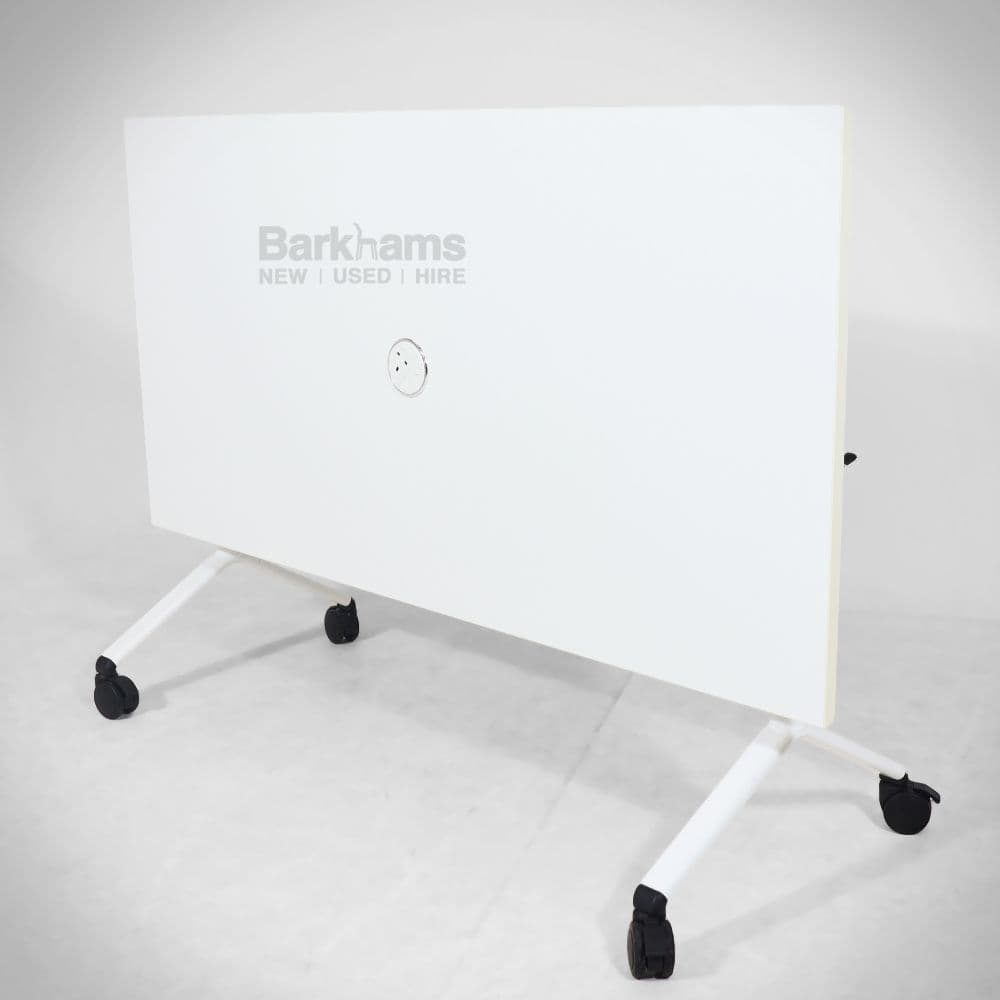 Verco White Visual Tilt Top White Flip Top Table by Verco Verco Flip