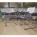 Vitra VisaVis 2 (Grey) | Used Vitra Meeting Chair | Cantilever Chair by Vitra | VisaVis 2 Meeting Chair by Vitra