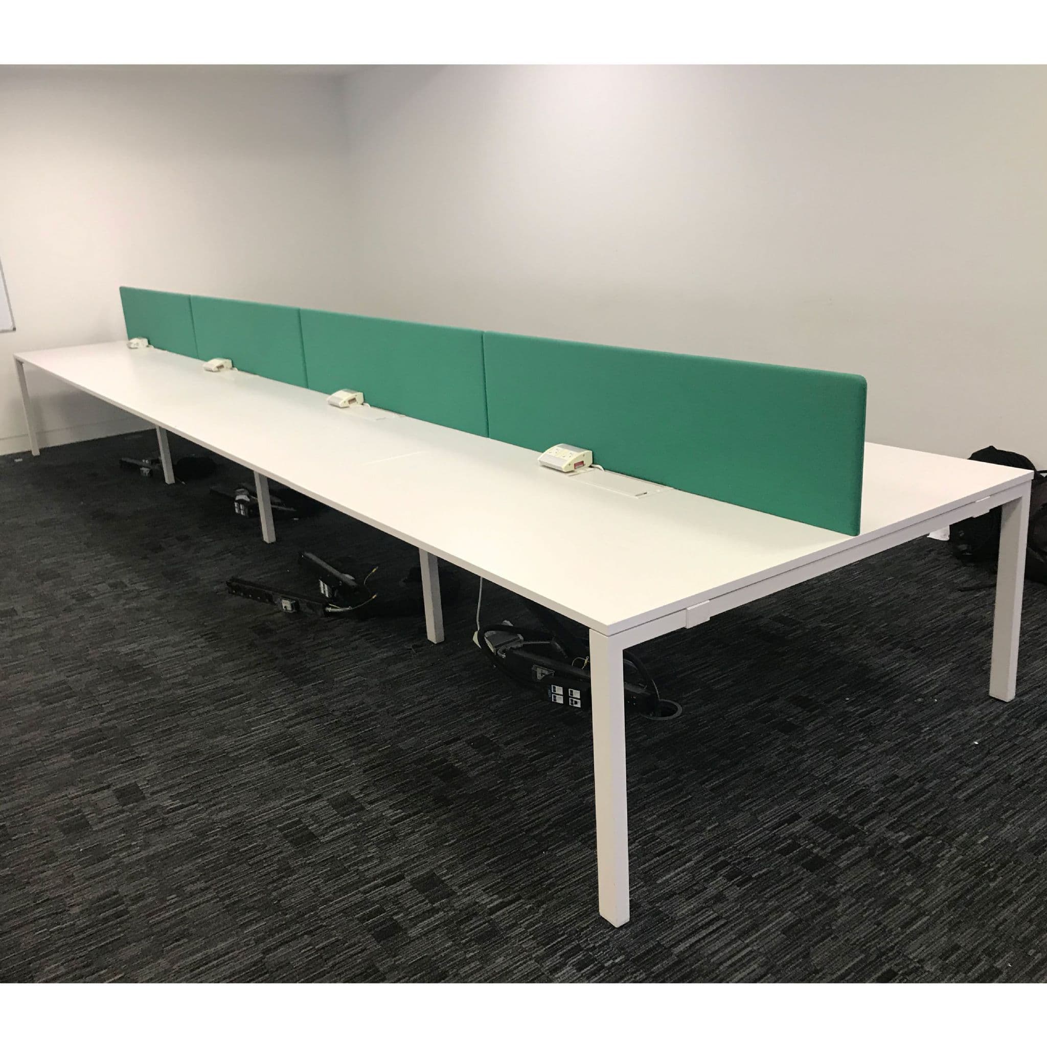 Vitra WorKit Bench Desk with Screens | White Multi Desk | Office Desking