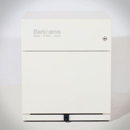 White Under Desk Pedestal