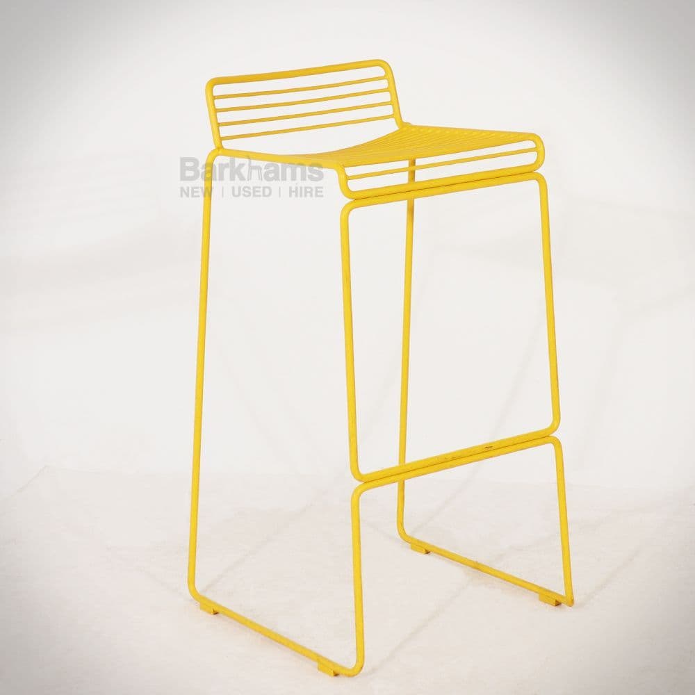 Yellow Metal Wire Bar Stool Metal Bar Stool Wire Bar Stool in Wire