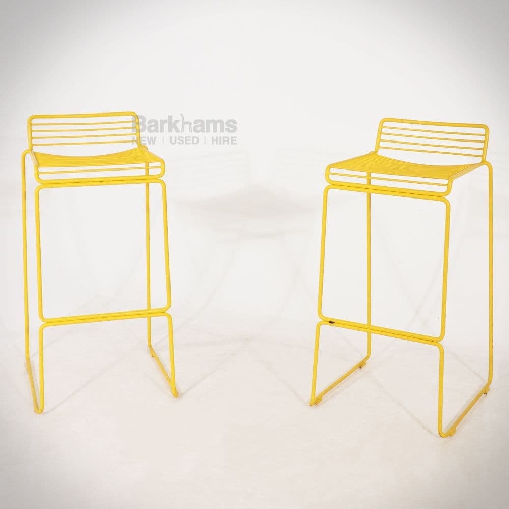 Yellow Metal Wire Bar Stool Metal Bar Stool Wire Bar Stool in Wire