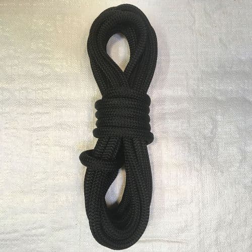 14mm Black Braid on Braid Mooring Line