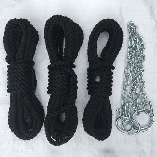 14mm Black Multifilament Polypropylene Mooring Line Kits