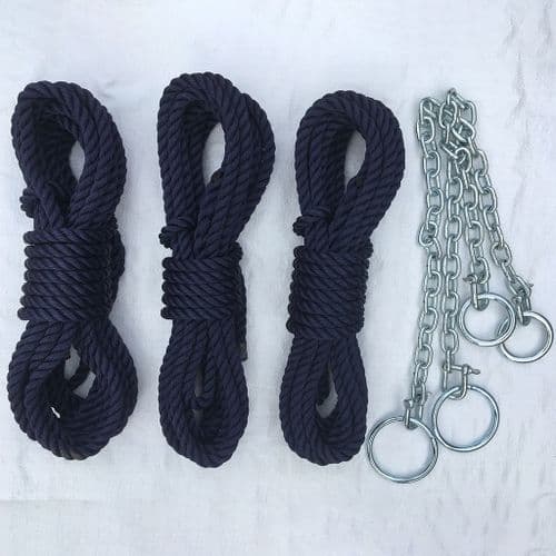 14mm Navy Multifilament Polypropylene Mooring Line Kits