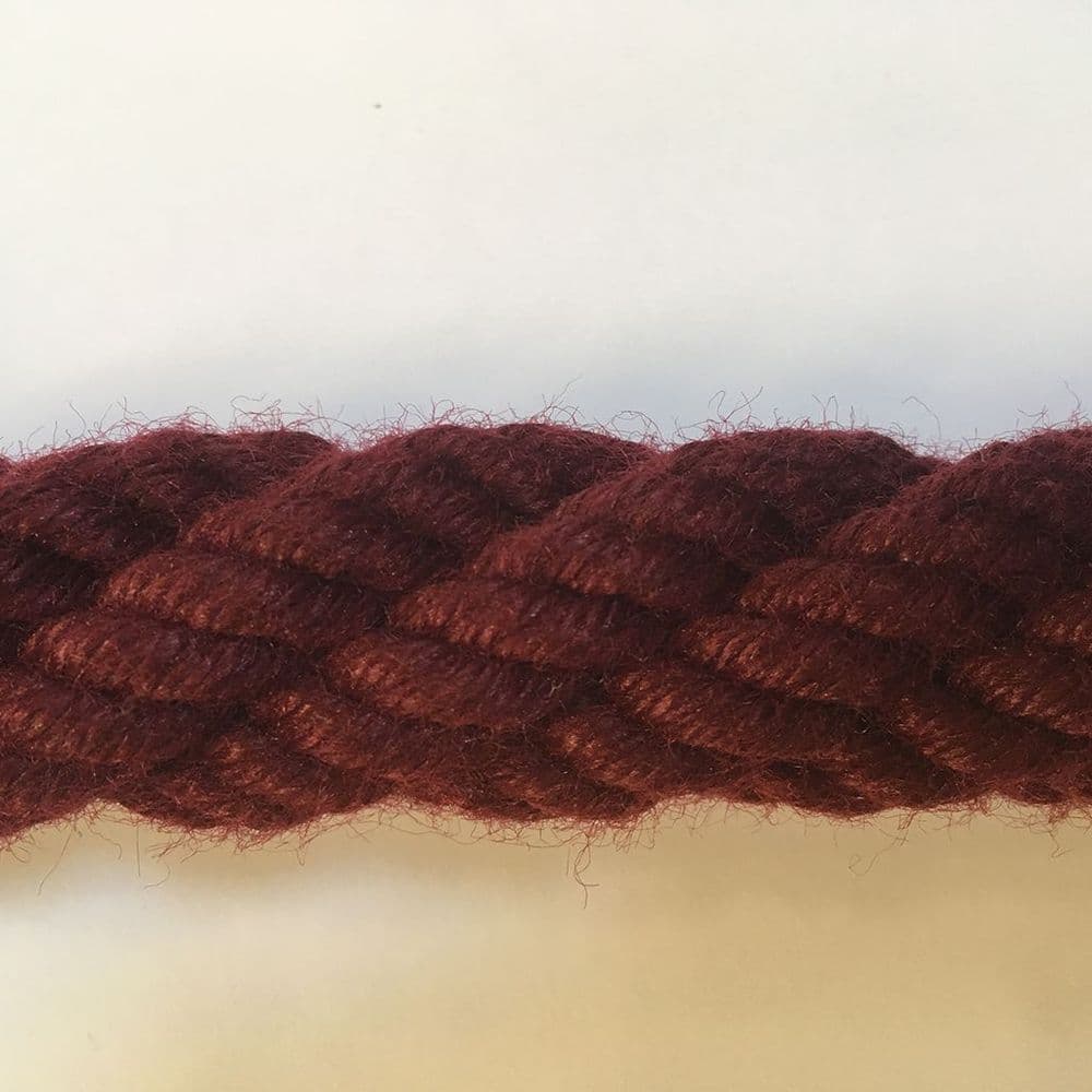 28mm Burgundy Cable Laid Bannister Ropes