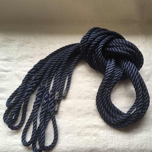 8mm Navy Lanyard