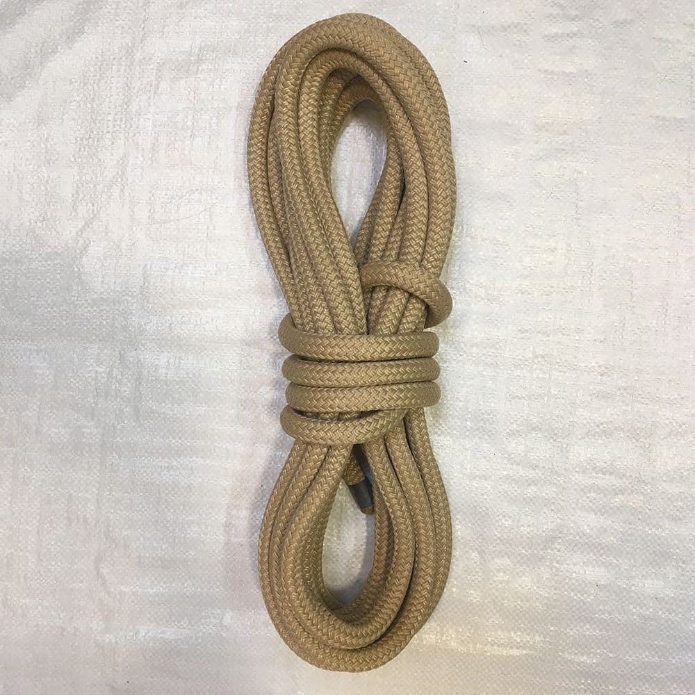 Beige Braid on Braid Mooring Line