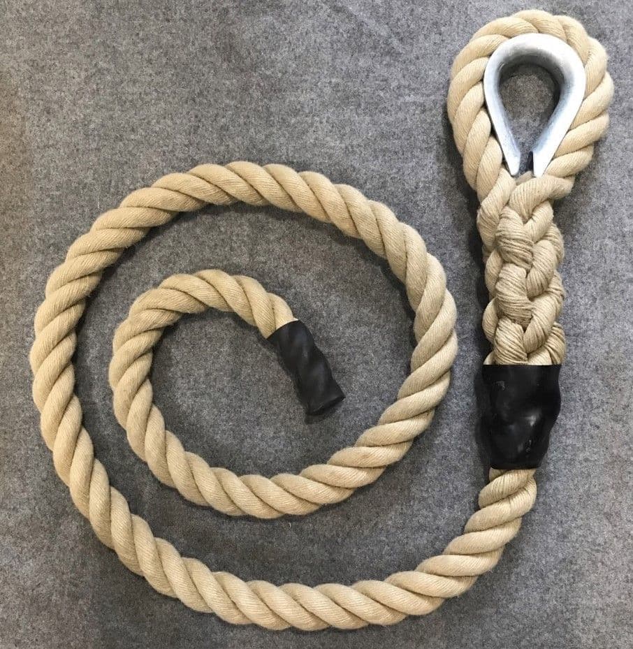 Gym Rope with Thimble Eye and Shackle