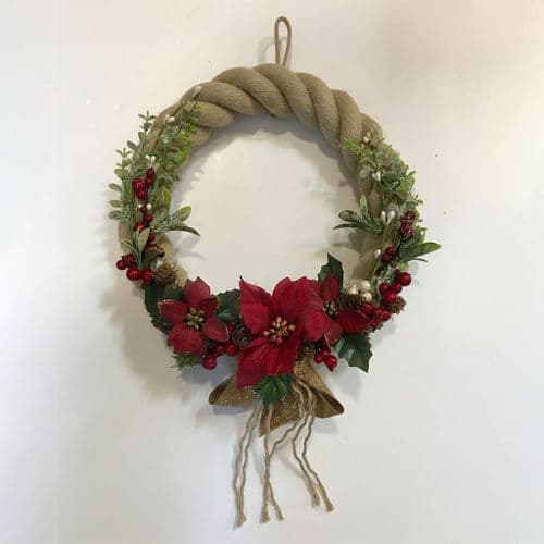Poinsettia and Berry with Ribbon (large)