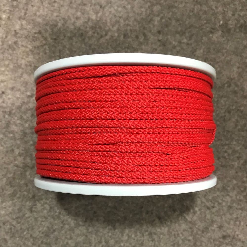 Red 3mm Polypropylene Slipstream Cord