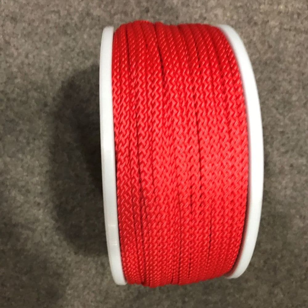 Red 4mm Polypropylene Slipstream Cord