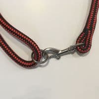 Red & Black Braid on Braid Polyester Lead
