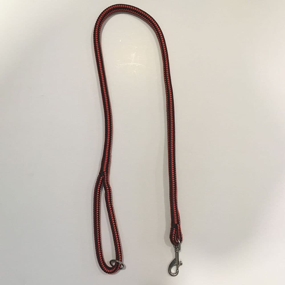 Red & Black Braid on Braid Polyester Lead