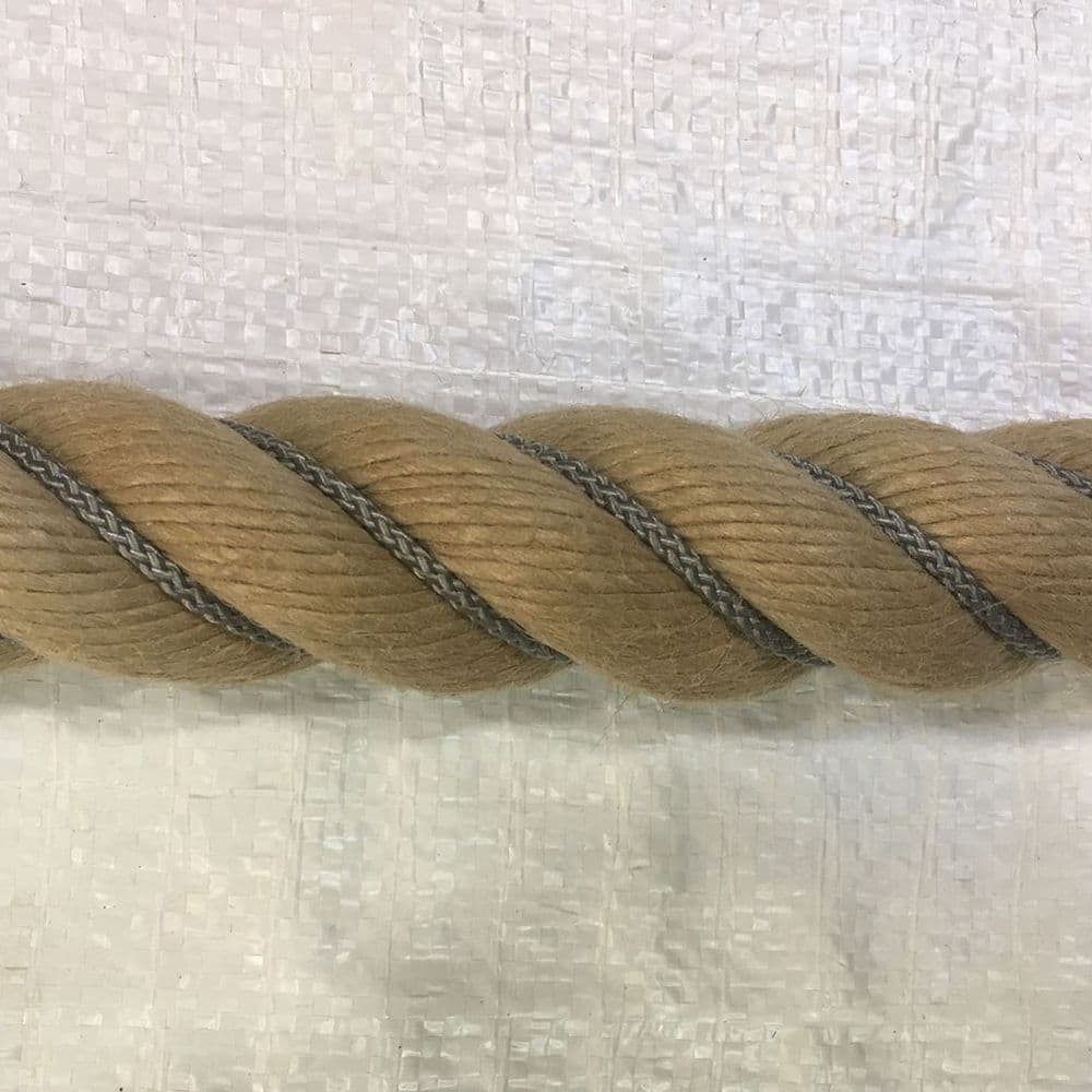 Synthetic Hemp Grey Wormed Bannister Ropes