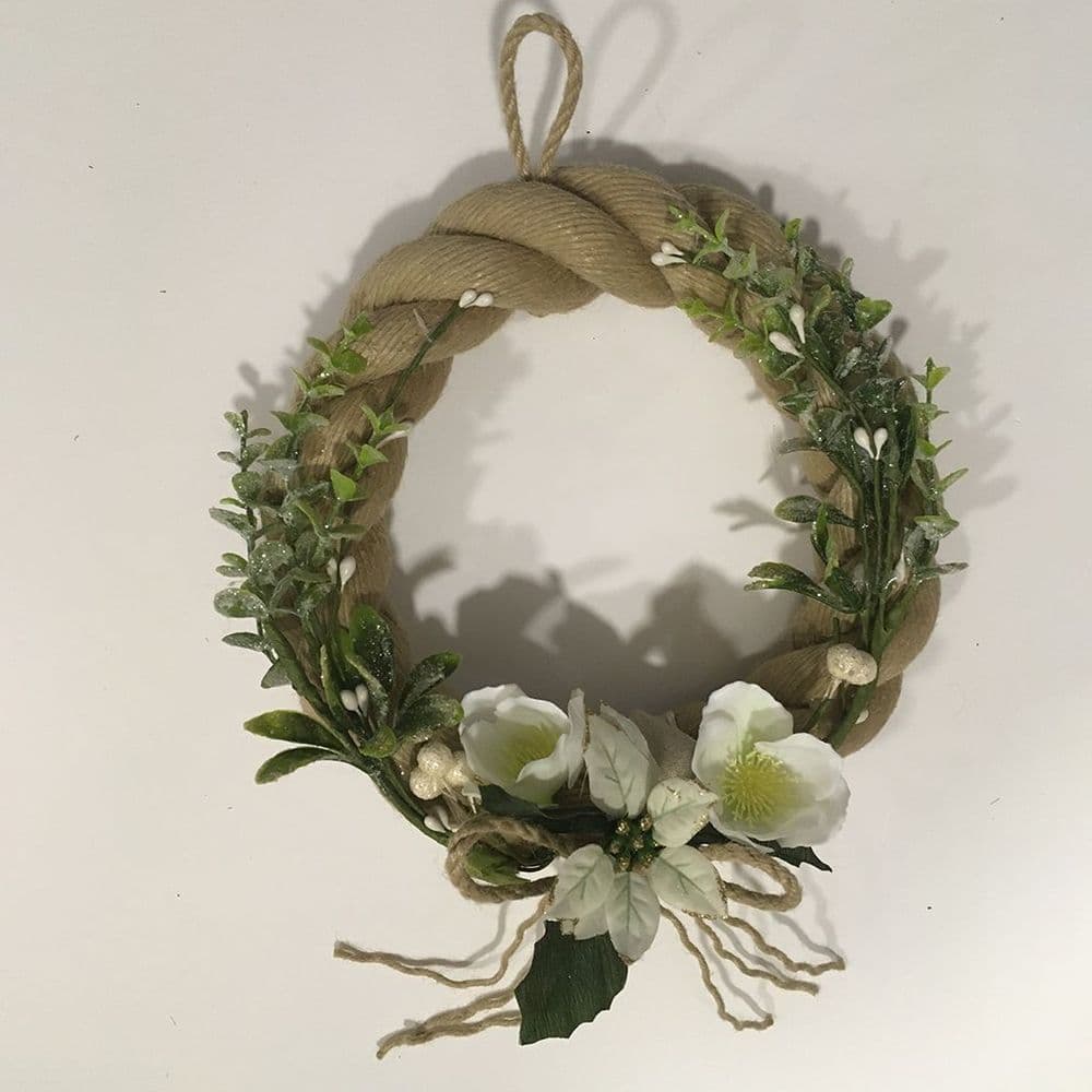 White Poinsettia and Rose