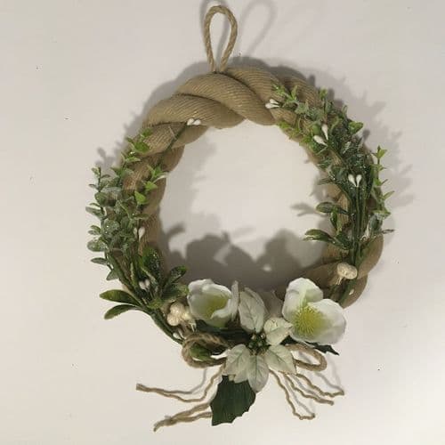 White Poinsettia and Rose