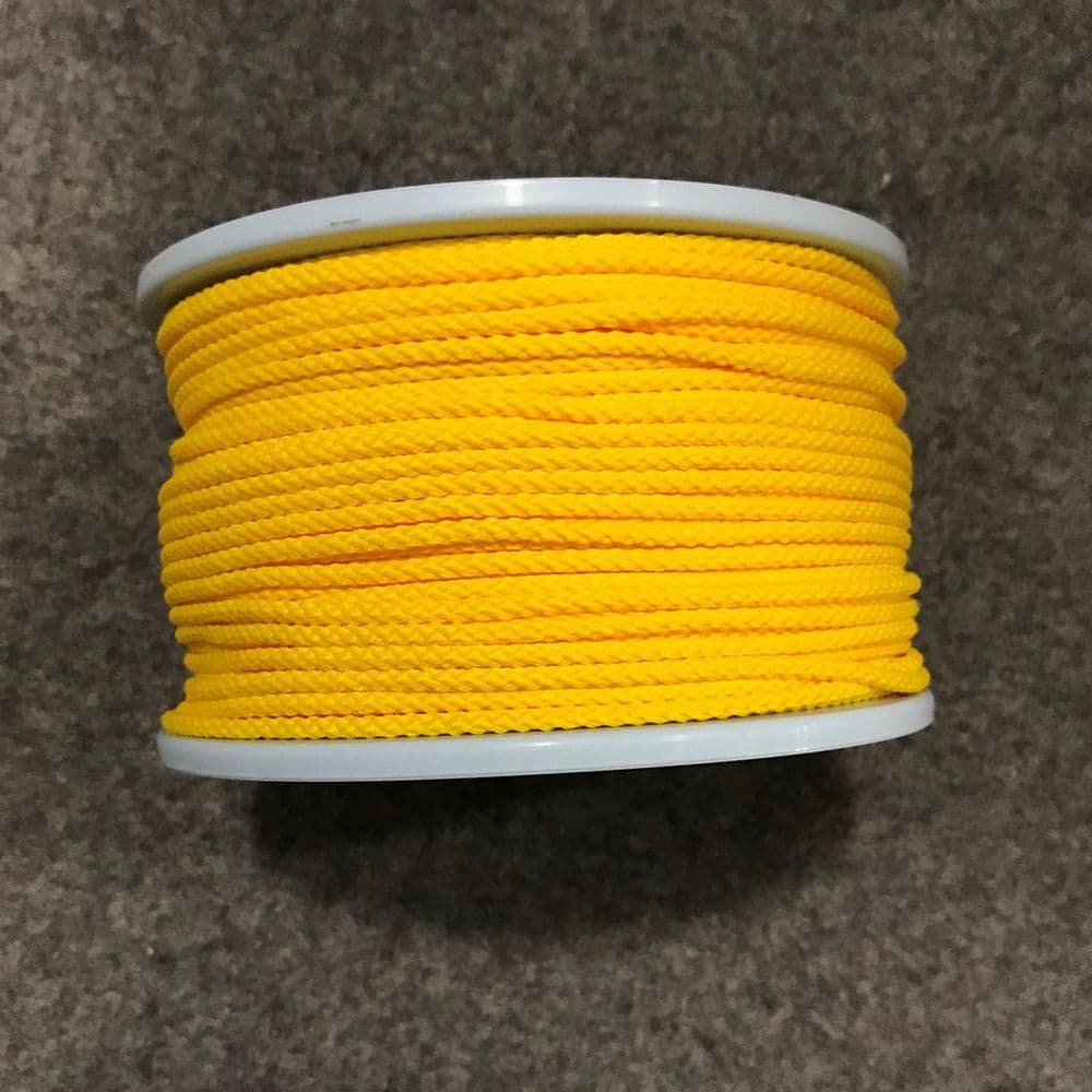 Yellow 3mm Polypropylene Slipstream Cord