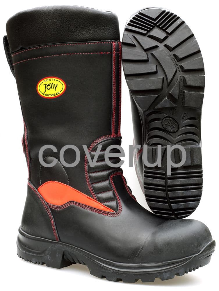 JOLLY LEATHER FIREFIGHTER BOOTS 9006/G SIZE 41/UK6 5