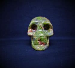 Green Unakite Skull