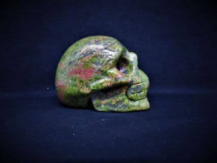 Green Unakite Skull