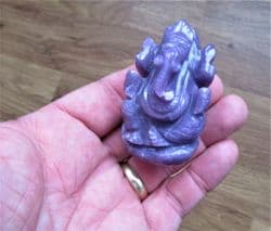 Purple Lepidolite Ganesha