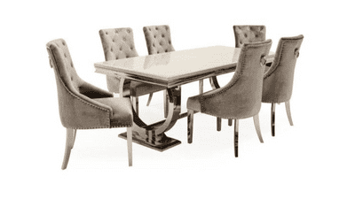 Aria Marble Dining Set