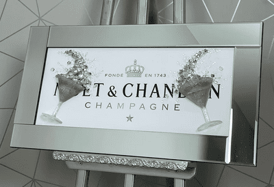 Champagne Mirrored Picture