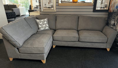 Marlow Corner Sofa – Slate Grey Fabric, 280cm x 180cm