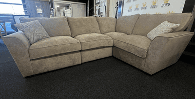 Marlow Modular Corner Sofa – Mink Fabric, 270cm x 200cm