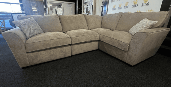 Marlow Modular Corner Sofa – Mink Fabric, 270cm x 200cm
