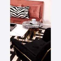 Maze Coffee Lamp Table Black