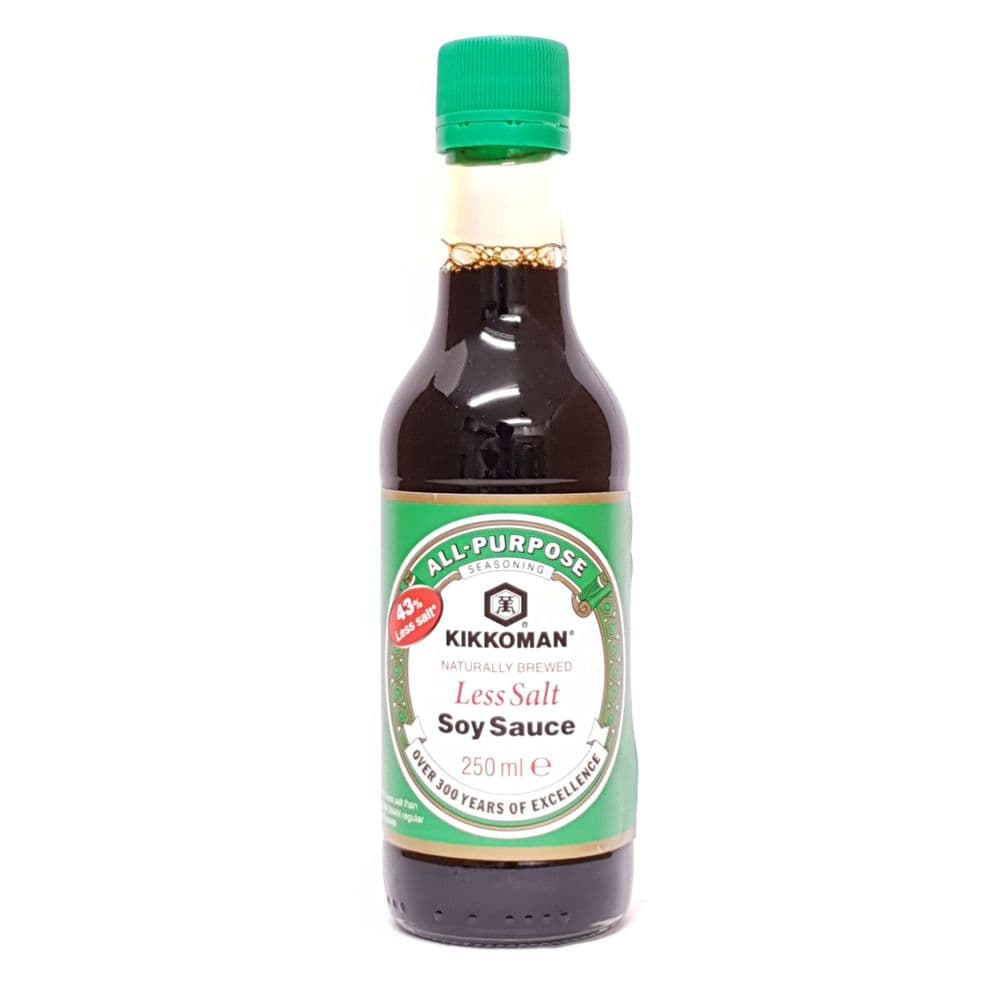 Kikkoman Naturally Brewed Soy Sauce Less Salt 250ml