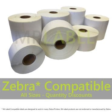 Zebra Compatible Direct Thermal Labels - Multi-roll Discount -FAST FREE SHIPPING