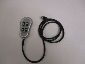 4 BUTTON HAND CONTROLLER FOR 2 MOTOR ELECTRIC RECLINER CHAIRS WITH RIGHT ANGLE 5 PIN PLUG