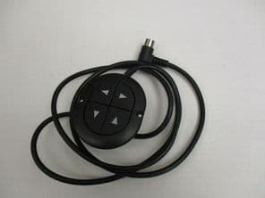 4 BUTTON OVAL CONTROLLER FOR 2 MOTOR ELECTRIC RECLINER CHAIRS WITH RIGHT ANGLE 5 PIN PLUG