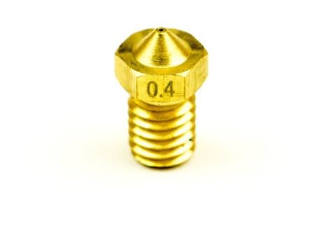 Brass Nozzle for Prusa i3 and other V6 hot ends 1.75mm x 0.40mm