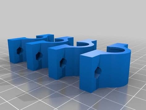 Orballo Prusa Steel - Y Axis End Caps, Bearing Clamps, Belt Tension