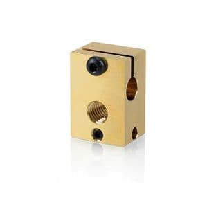 V6 PT100 BRASS Heater Block