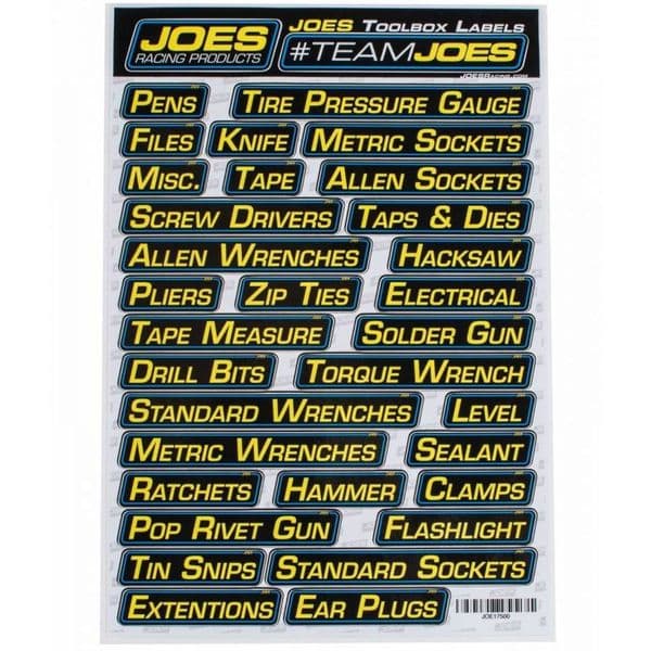 JOES Toolbox Labels