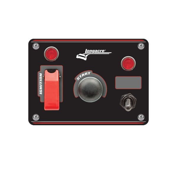 Longacre Ignition Panel Black W/ 1 ACC. And Pilot Light