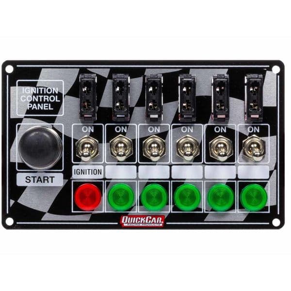 QuickCar Ignition Panel Fused W/Start Button & Lights - Spedeworth ...