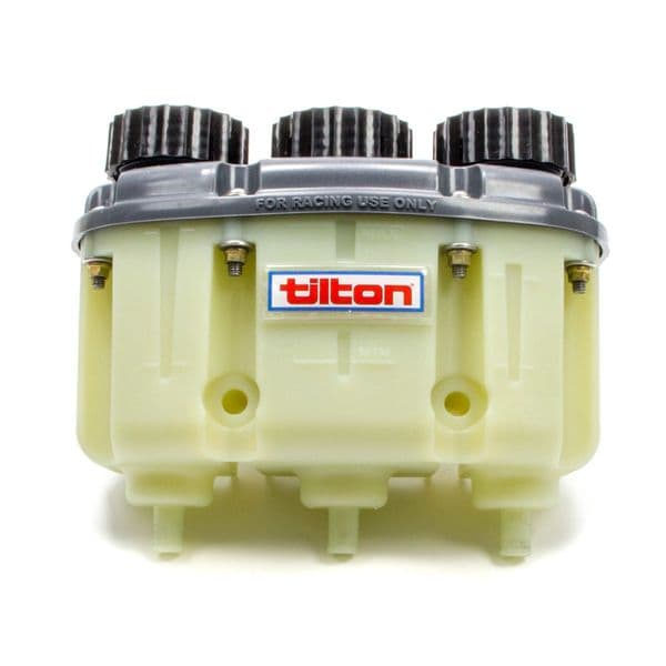 Tilton Master Cylinder Reservoir, 3-Chamber - Push-On