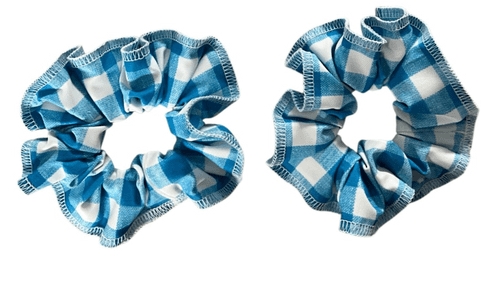 2 Gingham scrunchies